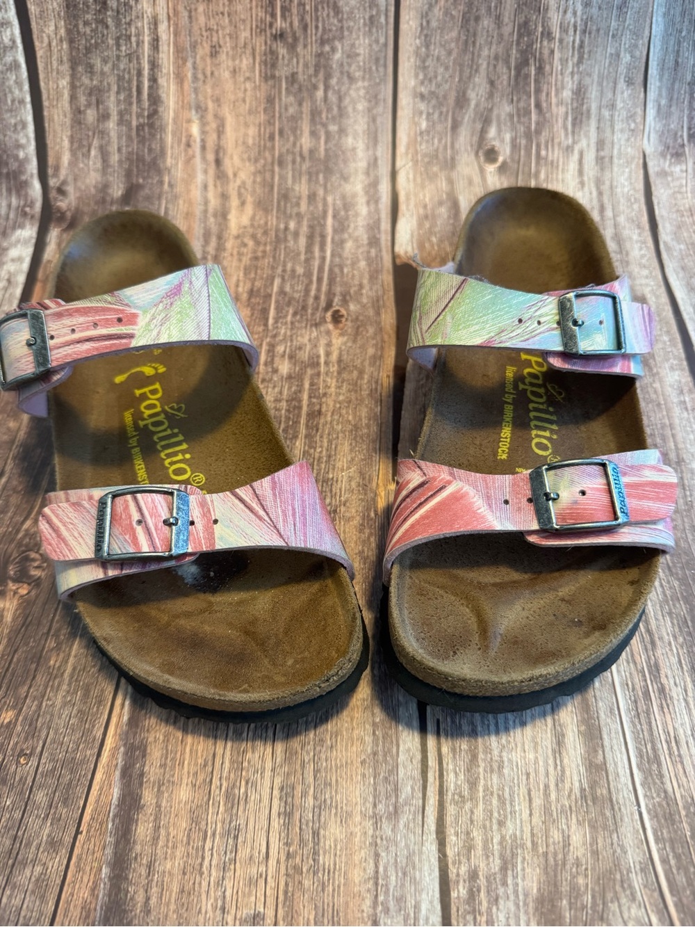 Preowned Papillo by Birkenstock Multicolor Sandals Size 6 Item #PHK7893
